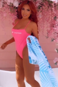 Teen Mom Farrah Abraham flaunted her tiny figure in a barely-there swimsuit via her social media