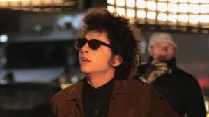 Timothée Chalamet Films Bob Dylan Biopic in NYC: See Photos