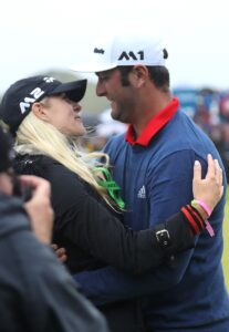 Kelley Cahill and Jon Rahm in 2017