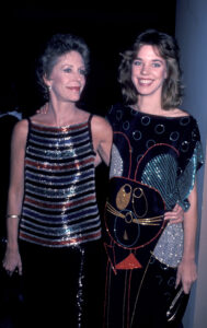 Carol Burnett and Carrie Hamilton during the Yves Saint Laurent Party in New York City on December 5, 1983, at the Metropolitan Museum of Art