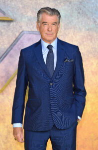 Pierce Brosnan pictured at the UK premiere of Black Adam in October 2022