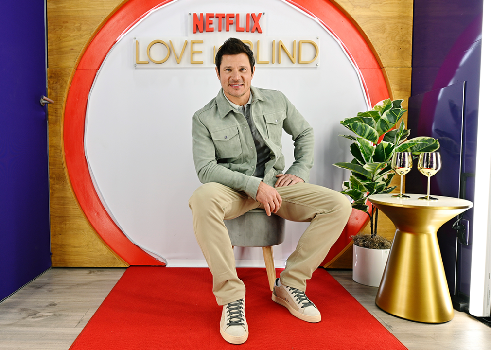 Nick Lachey and "Love Is Blind" cast celebrate Netflix's first live reunion.