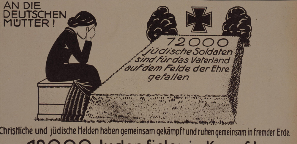 leaflet published in 1920 by German Jewish veterans in response to accusations of the lack of patriotism