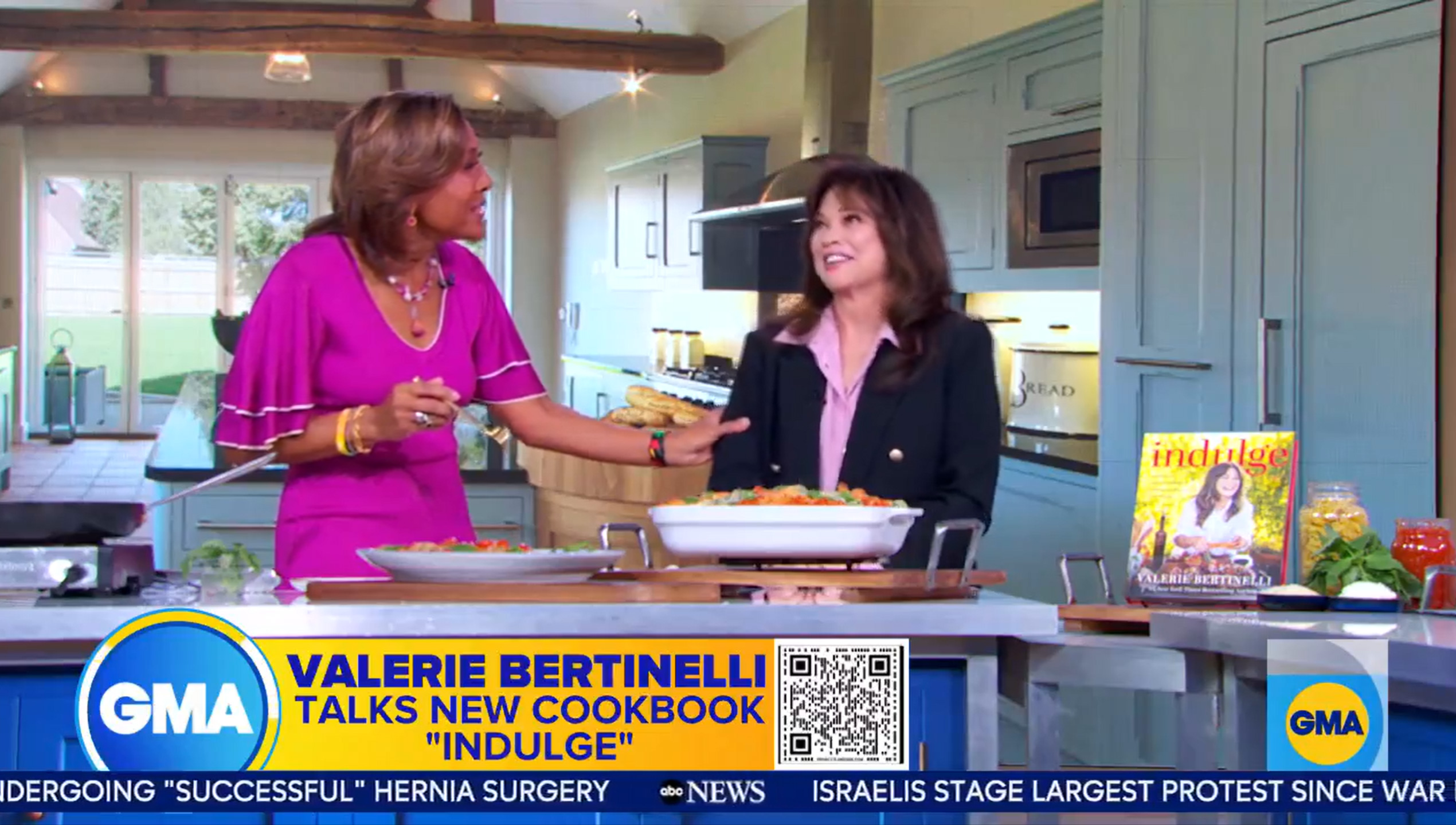 Valerie gushed over her new boyfriend while promoting Indulge on Good Morning America