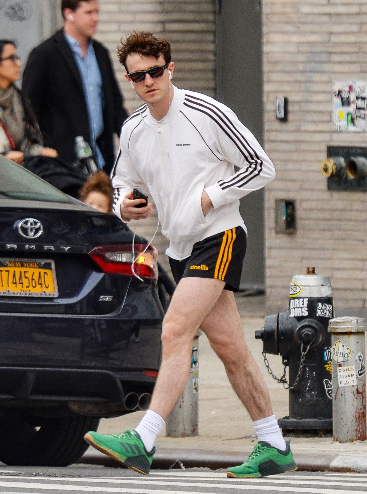 Paul Mescal shows his bare legs in New York
