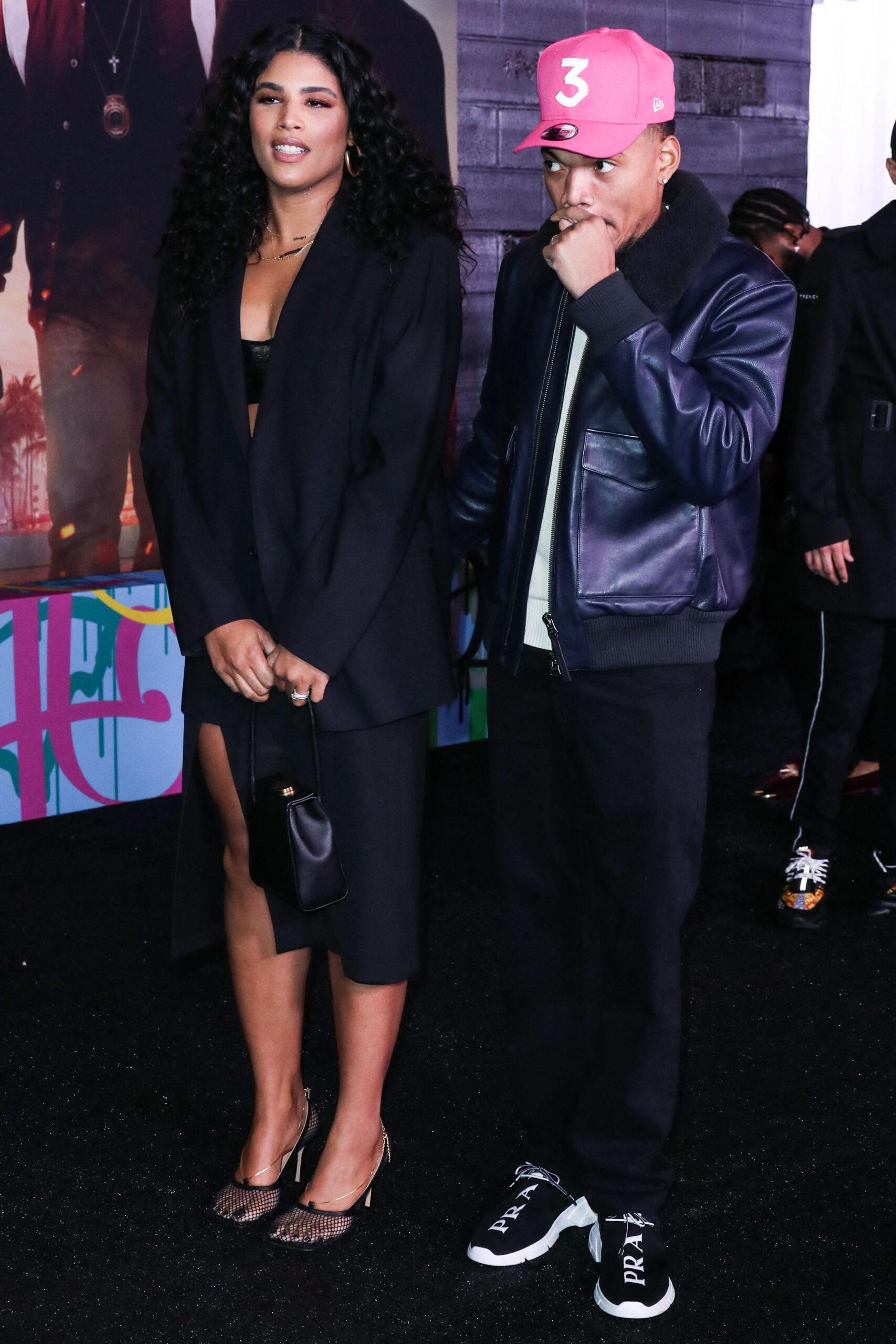 Kirsten Corley and Chance the Rapper at Los Angeles Premiere Of Columbia Pictures' 'Bad Boys For Life'