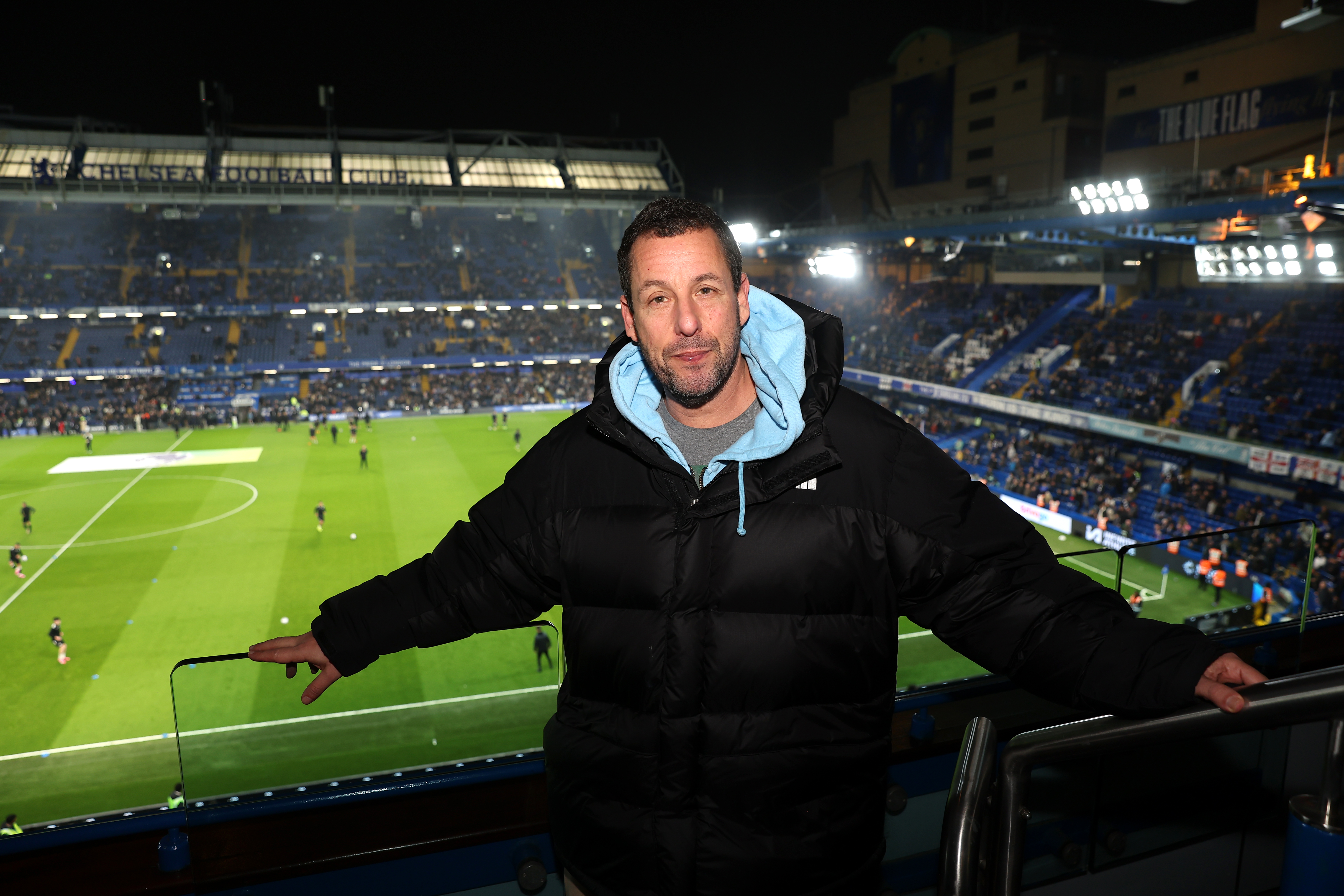 Adam has made sure to make the most of his time in West London by taking in a Chelsea game