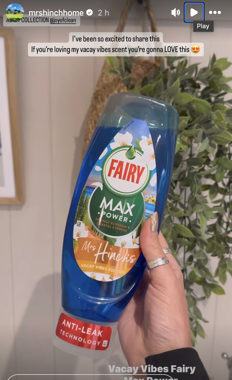 There was even a Fairy washing up liquid with her signature scent