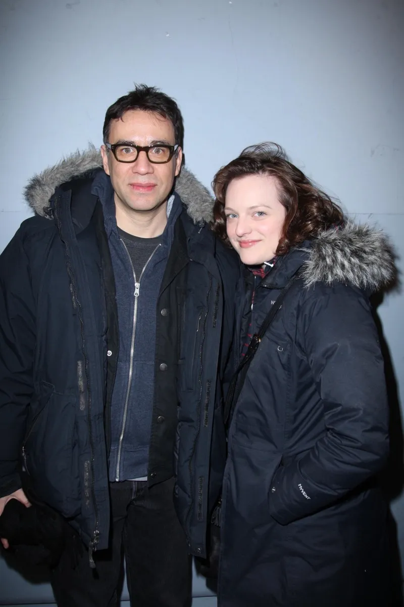Fred Armisen and Elisabeth Moss in 2010