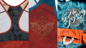 Star Wars and Wonder Woman performance atheletic collecton from Heroes & Villains