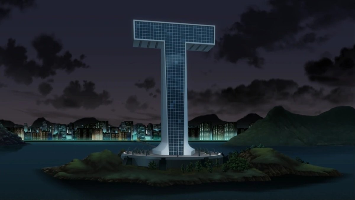 Titans Tower, as seen in the animated movie The Judas Contract.