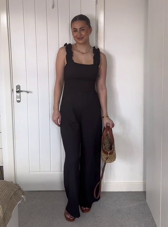 Syd showed how easy it was to style the classic jumpsuit