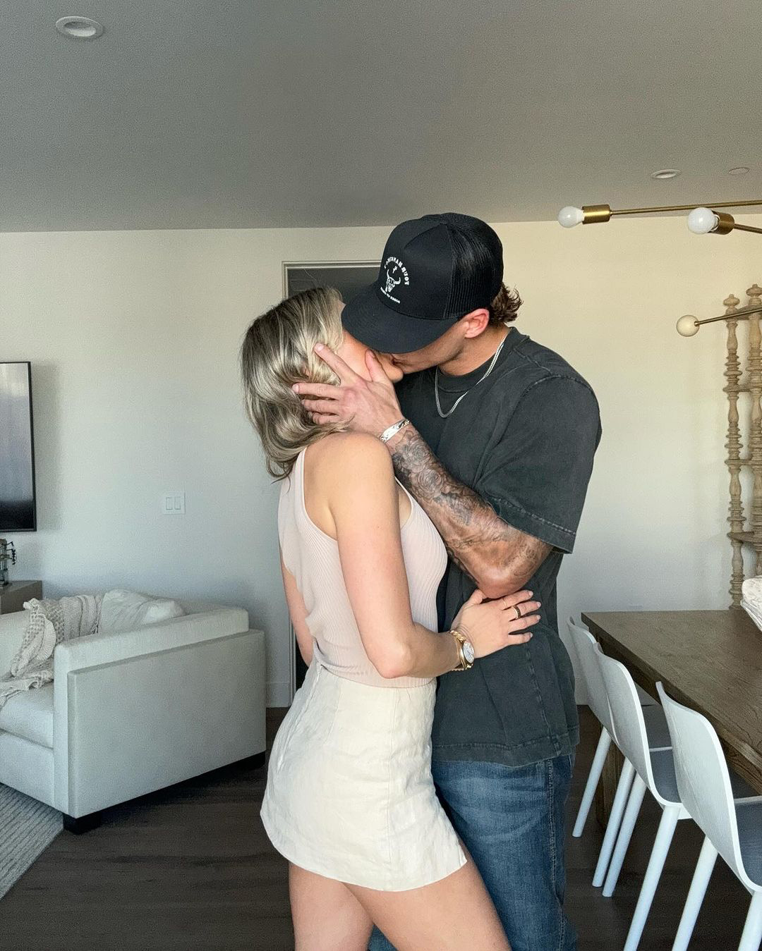 Kristin shared her kiss with Mark after the backlash over their age gap