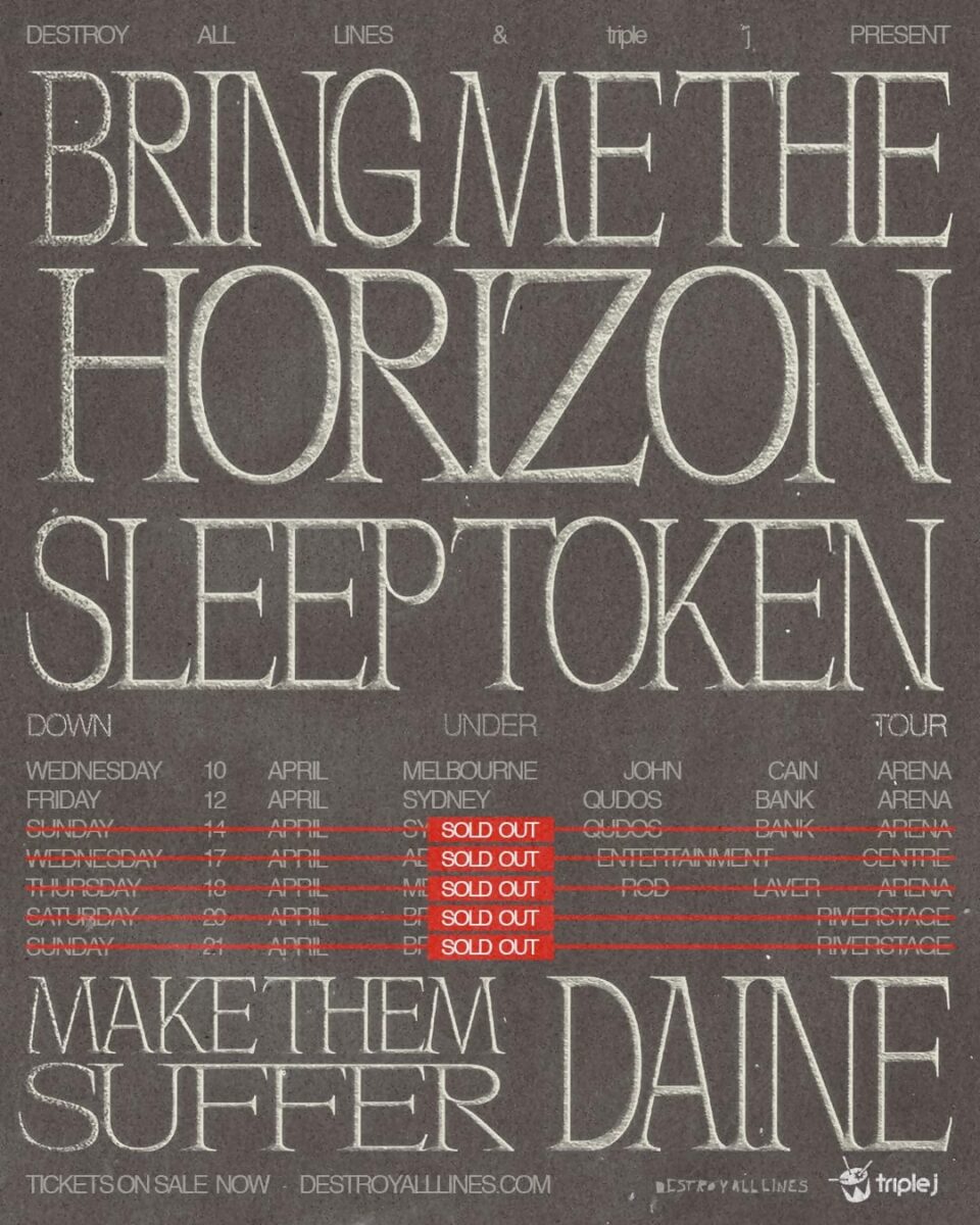 Bring Me The Horizon Australia Tour