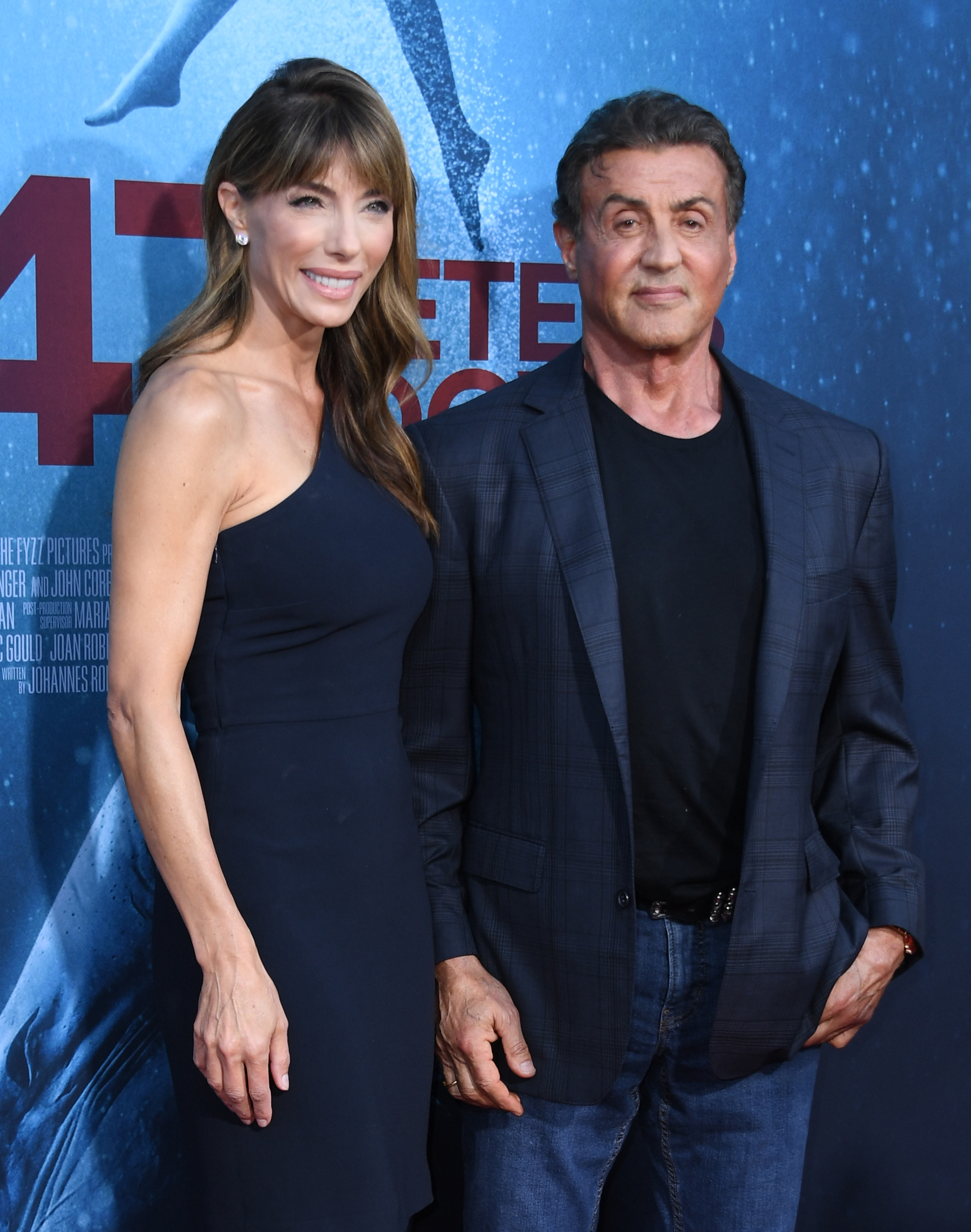Sylvester was also accused of saying he wanted pretty young girls around him, but his wife, Jennifer Flavin (left), was on set and claimed that he never said that