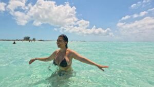 Kourtney Kardashian has been on vacation in Turks and Caicos