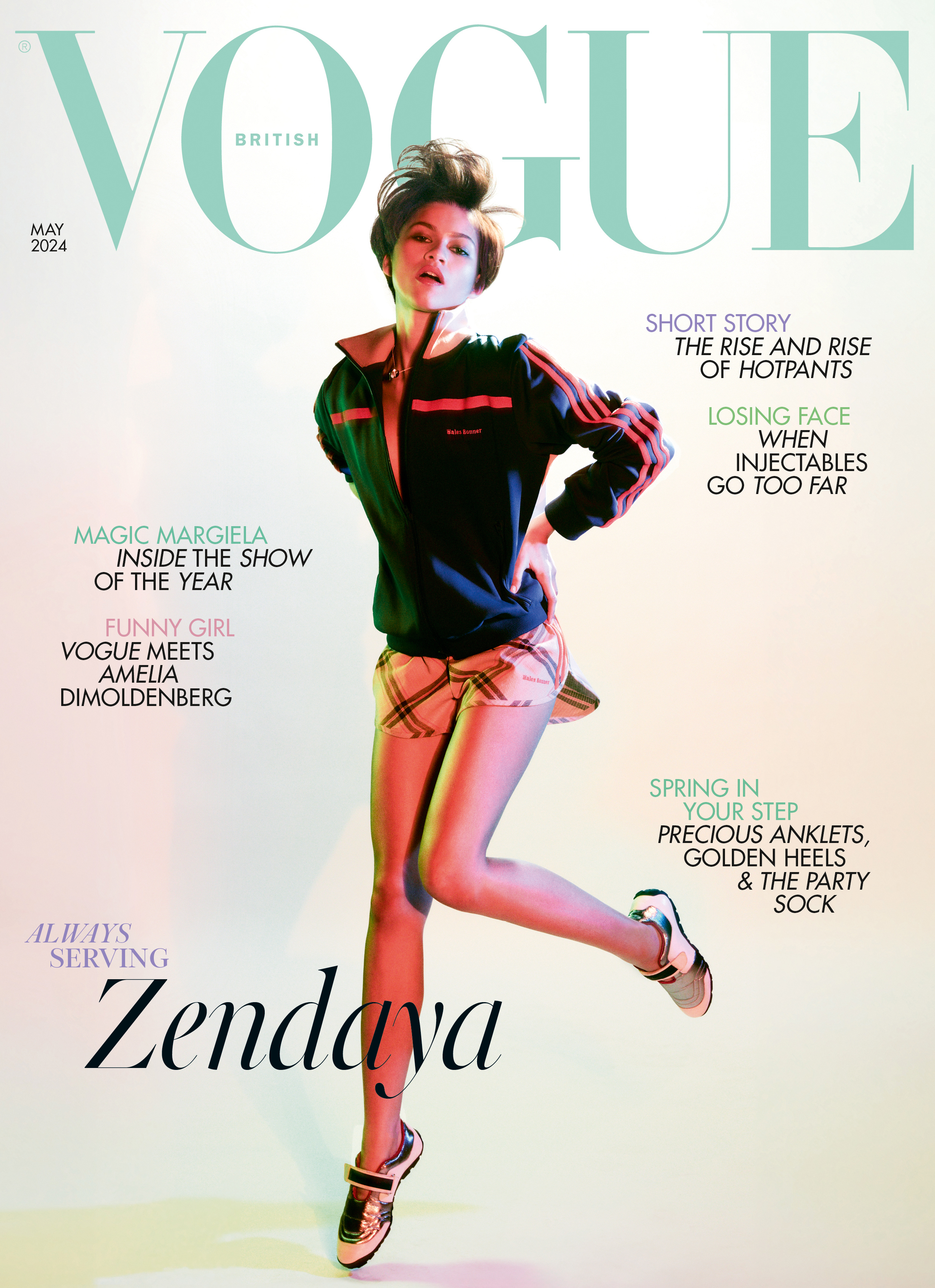 Zendaya graces the cover of the May issue of British Vogue