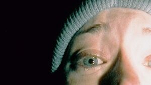 Actress Heather Donahue in one of the most famous shots from 1999's The Blair Witch Project.