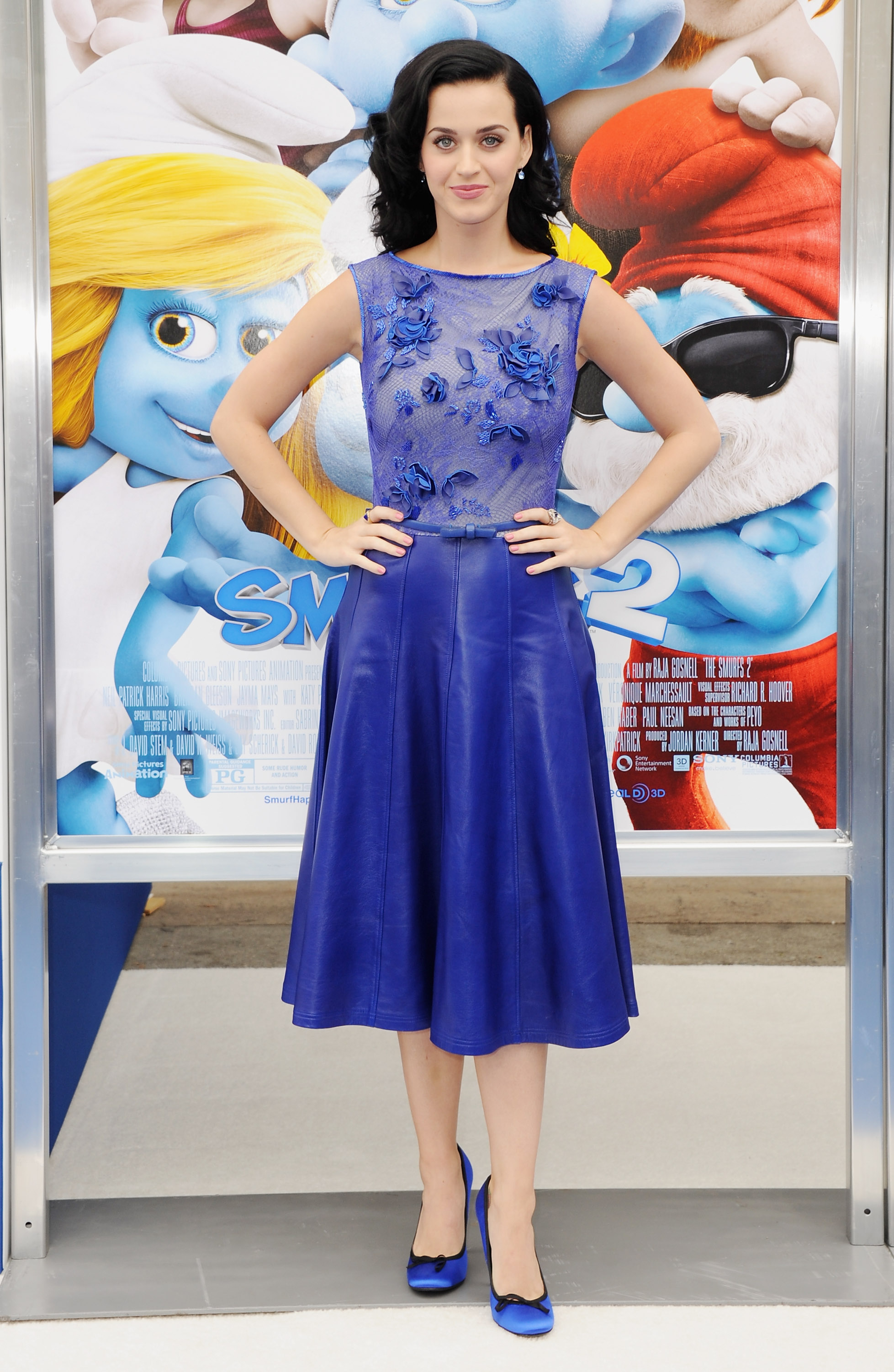 Katy voiced the character of Smurfette in the first two movies in the Smurf movie franchise