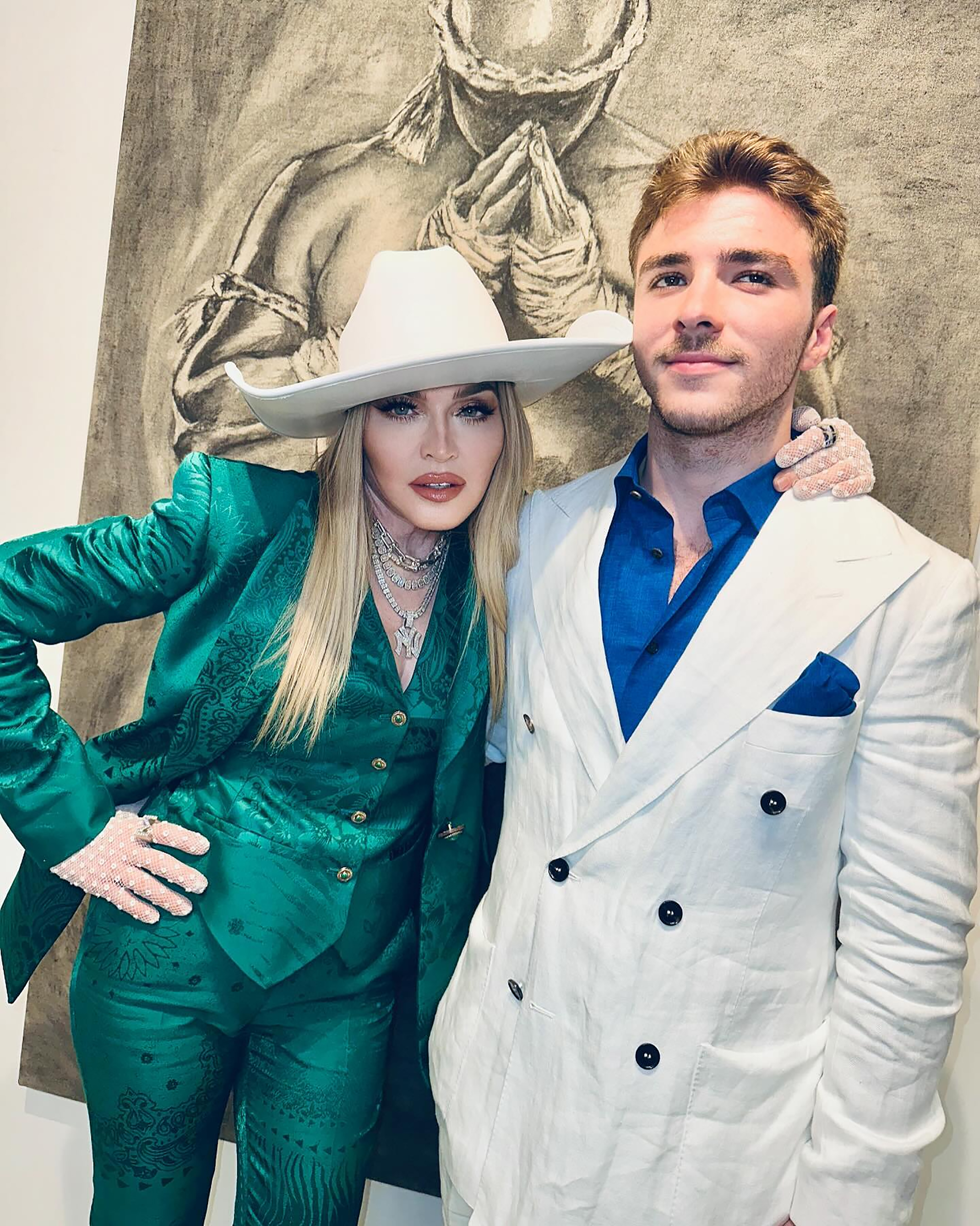 Madonna was proud to be able to with son Rocco, 23