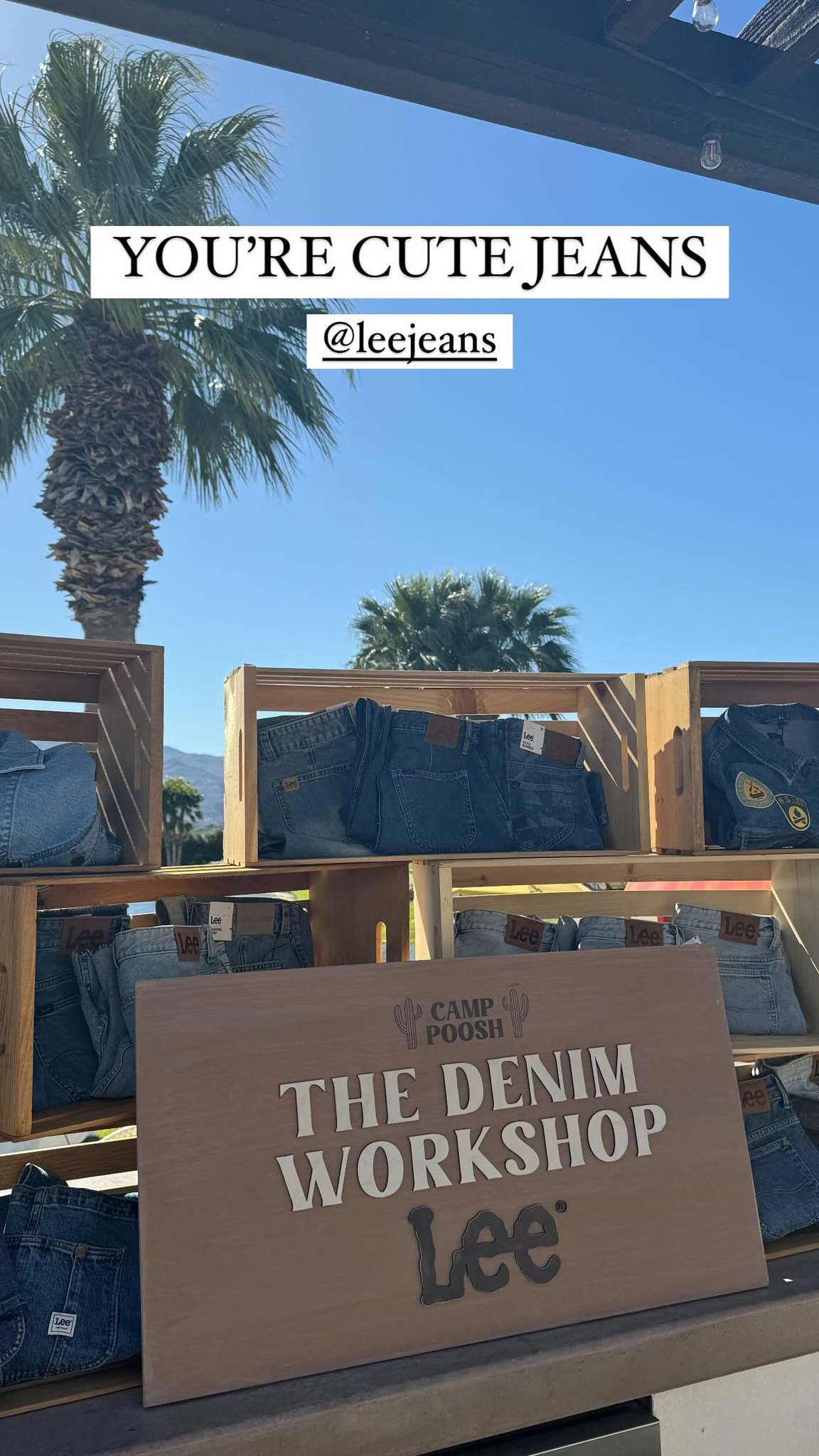 The camp included a Lee Denim Workshop, where campers could customize their jeans by dyeing the material and adding patches