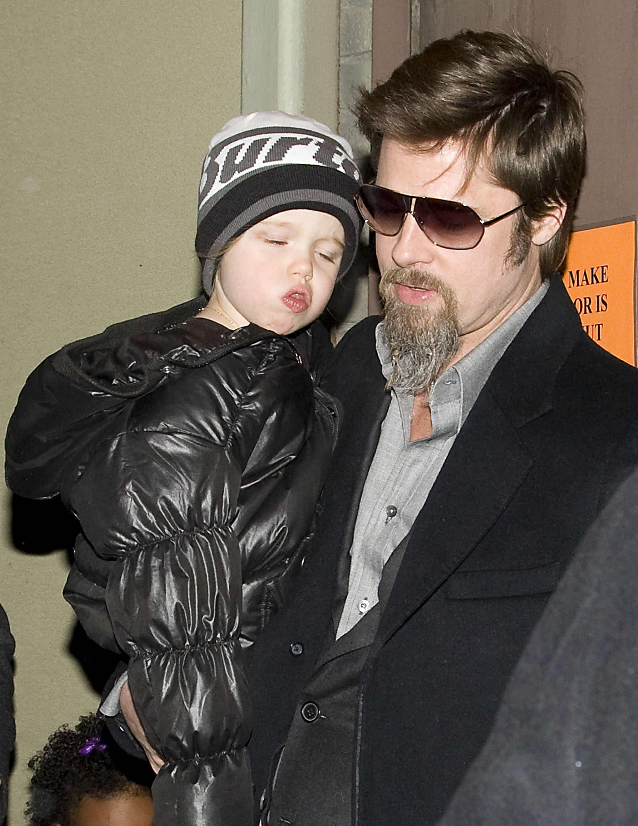 Brad Pitt and daughter Shiloh in 2010