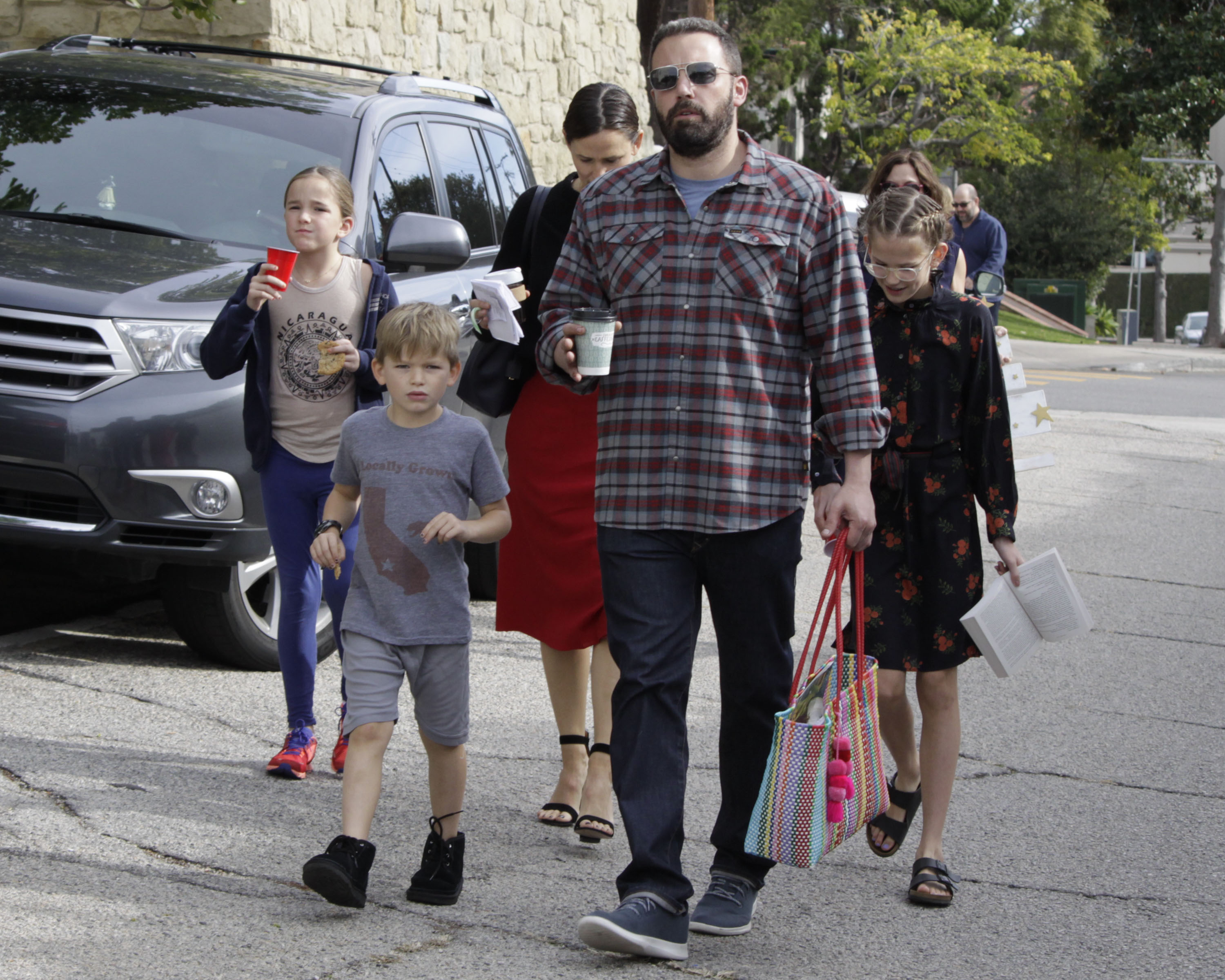 Ben shares three children with his ex Jennifer Garner: Violet, 18, Fin, 15, and Samuel, 12