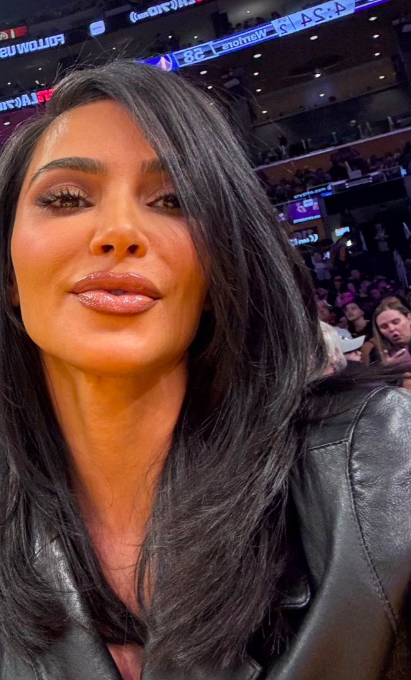 Selfies from the night were also posted on TikTok, and fans were shocked by Kim's hair