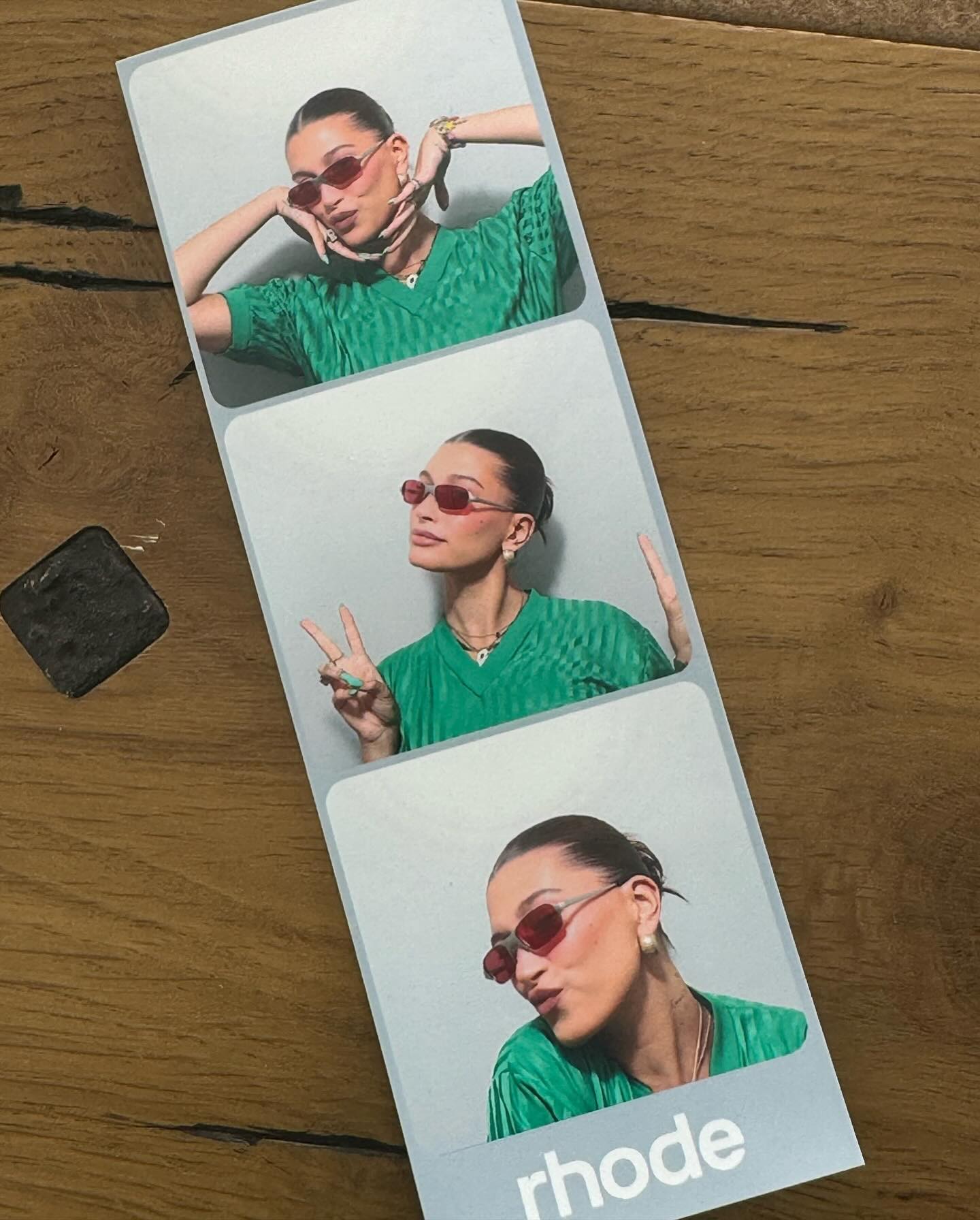 Hailey set up a Rhode photo booth at the music festival