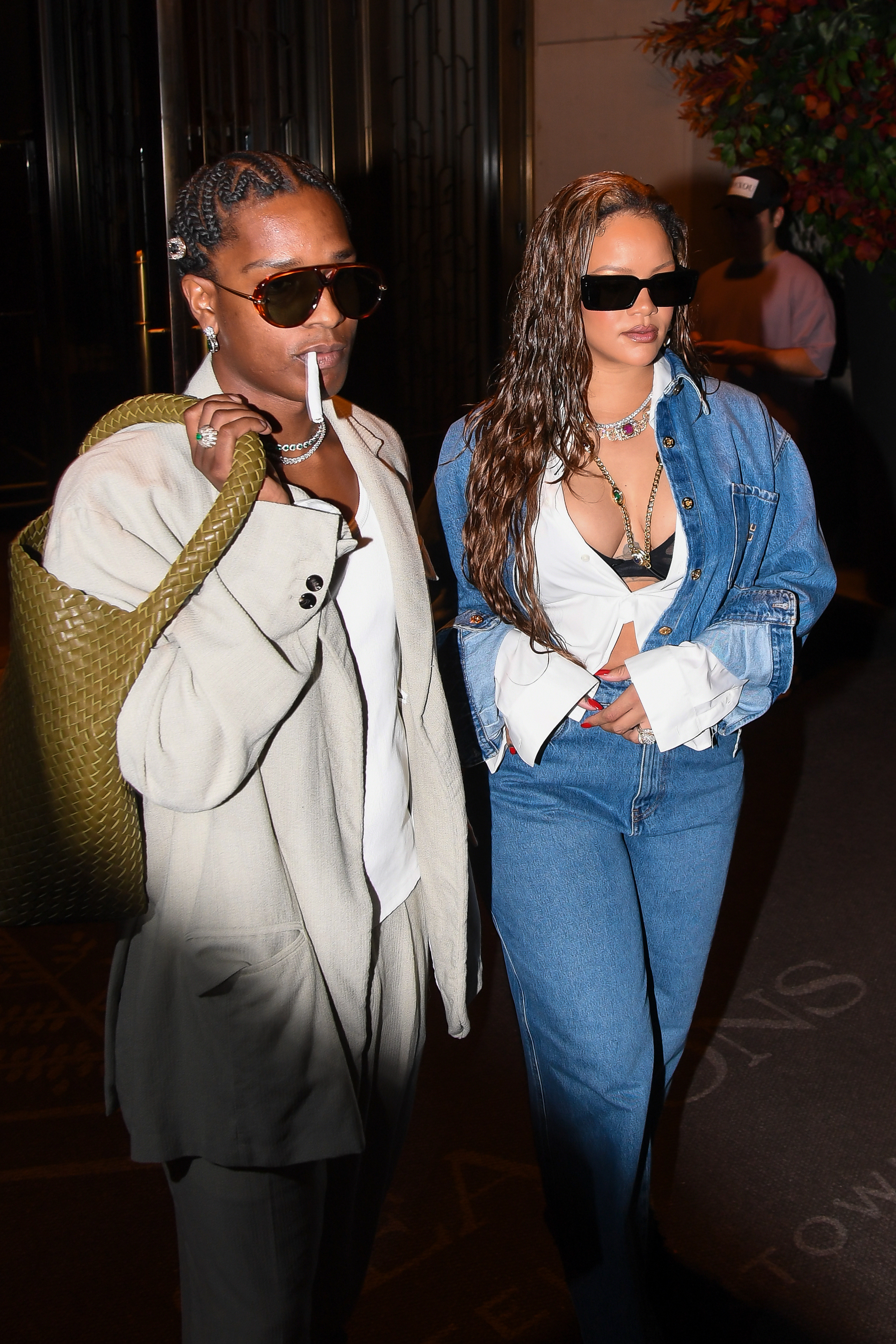 Rihanna and her boyfriend, rapper A$AP Rocky, shared two young sons - RZA and Riot