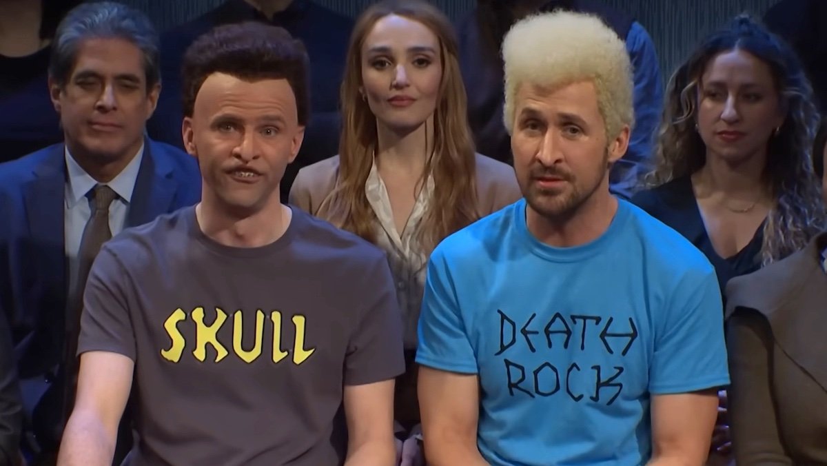 Mikey Day and Ryan Gosling as Beavis and Butthead on SNL