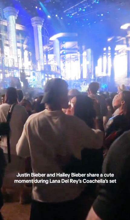 Hailey and Justin were spotted together on the first day of Coachella 2024