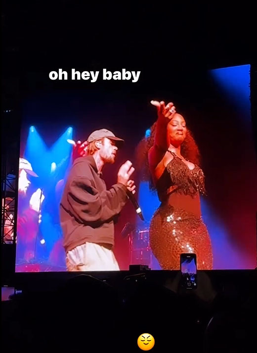 Hailey Bieber shared concert footage of Justin at Coachella 2024