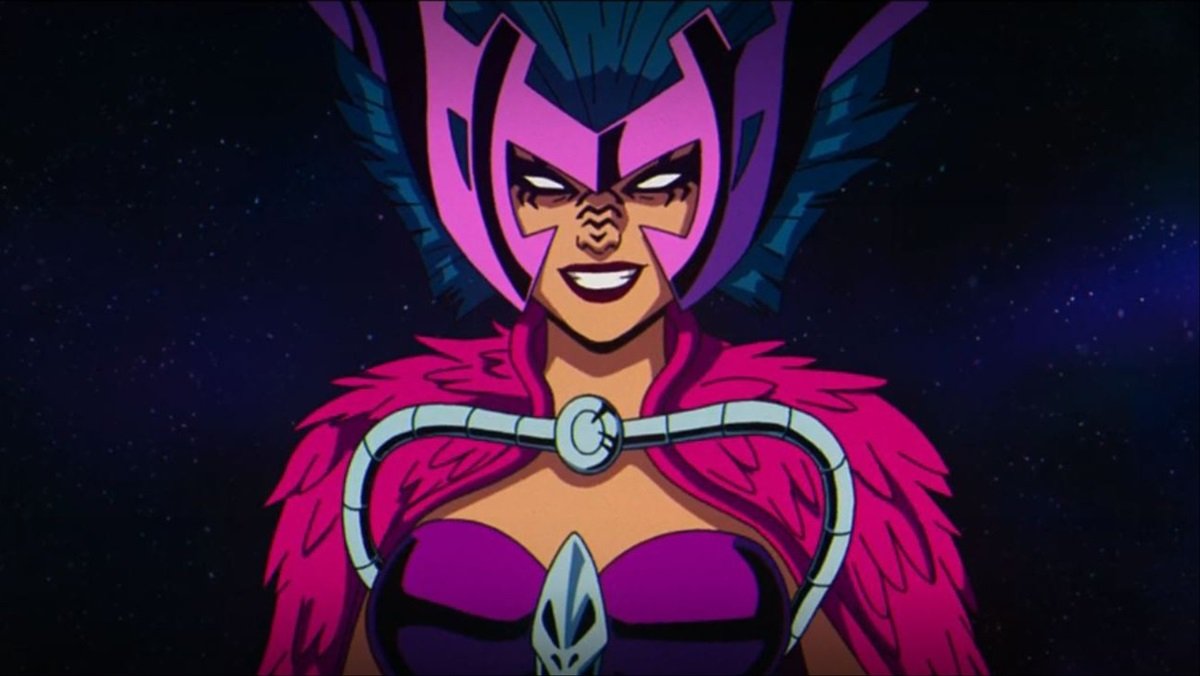 Deathbird, as she appears in X-Men '97.