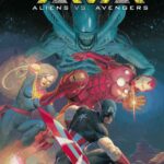 Cover art by Esad Ribic for Aliens Vs. Avengers #1.
