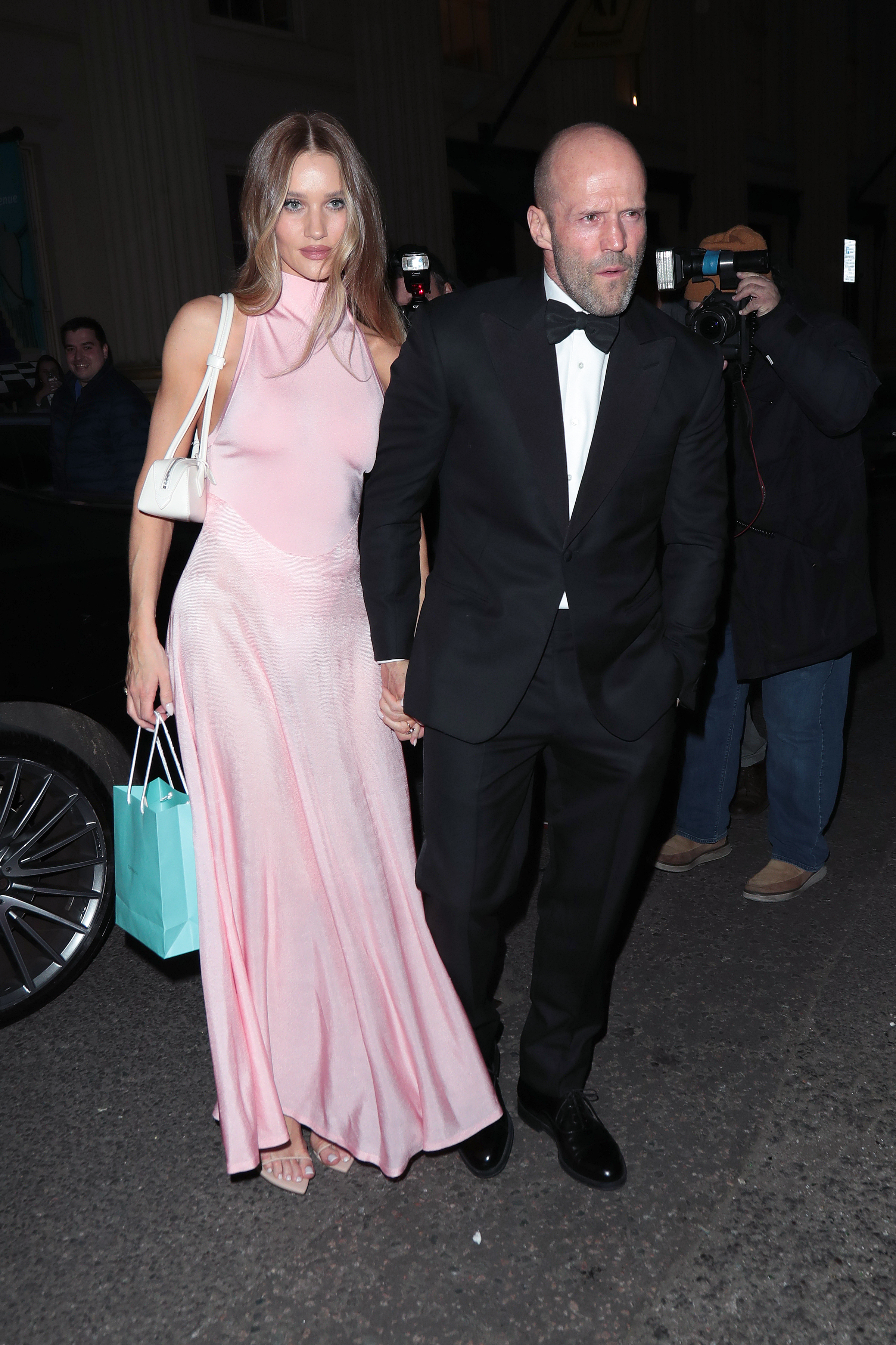 Jason Statham and Rosie-Huntington Whitely looked simple and stylish