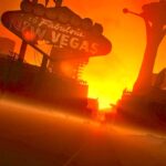 Welcome to New Vegas sign from the Fallout TV Series