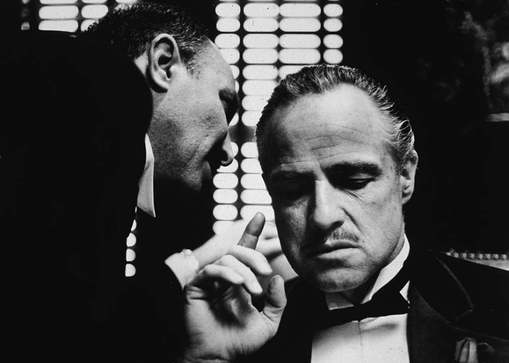 Marlon Brando In a scene from 'The Godfather’.