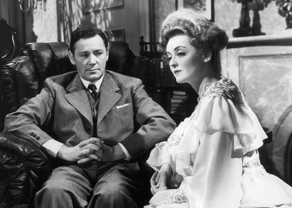 Herbert Marshall looking at Bette Davis in a scene from the film 'The Little Foxes’.