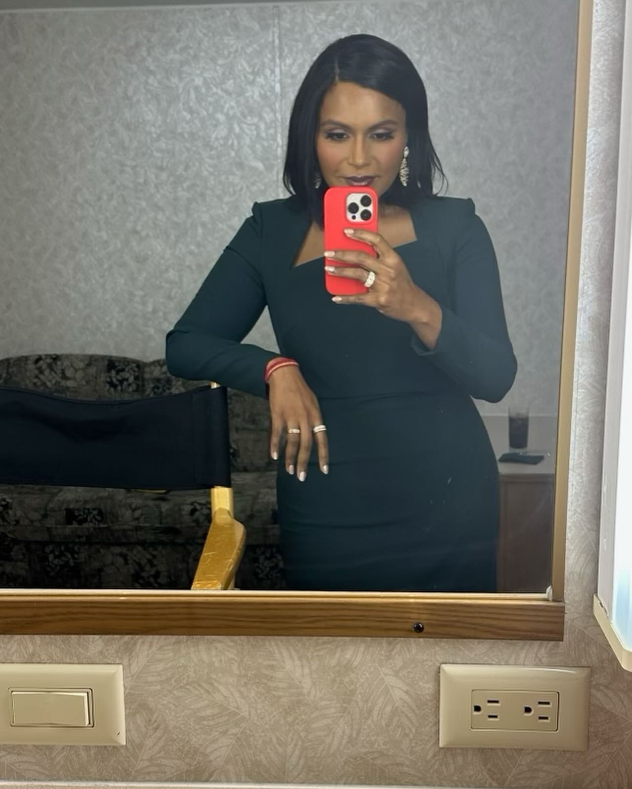 Mindy also posted a mirror selfie showing off her 40-pound weight loss