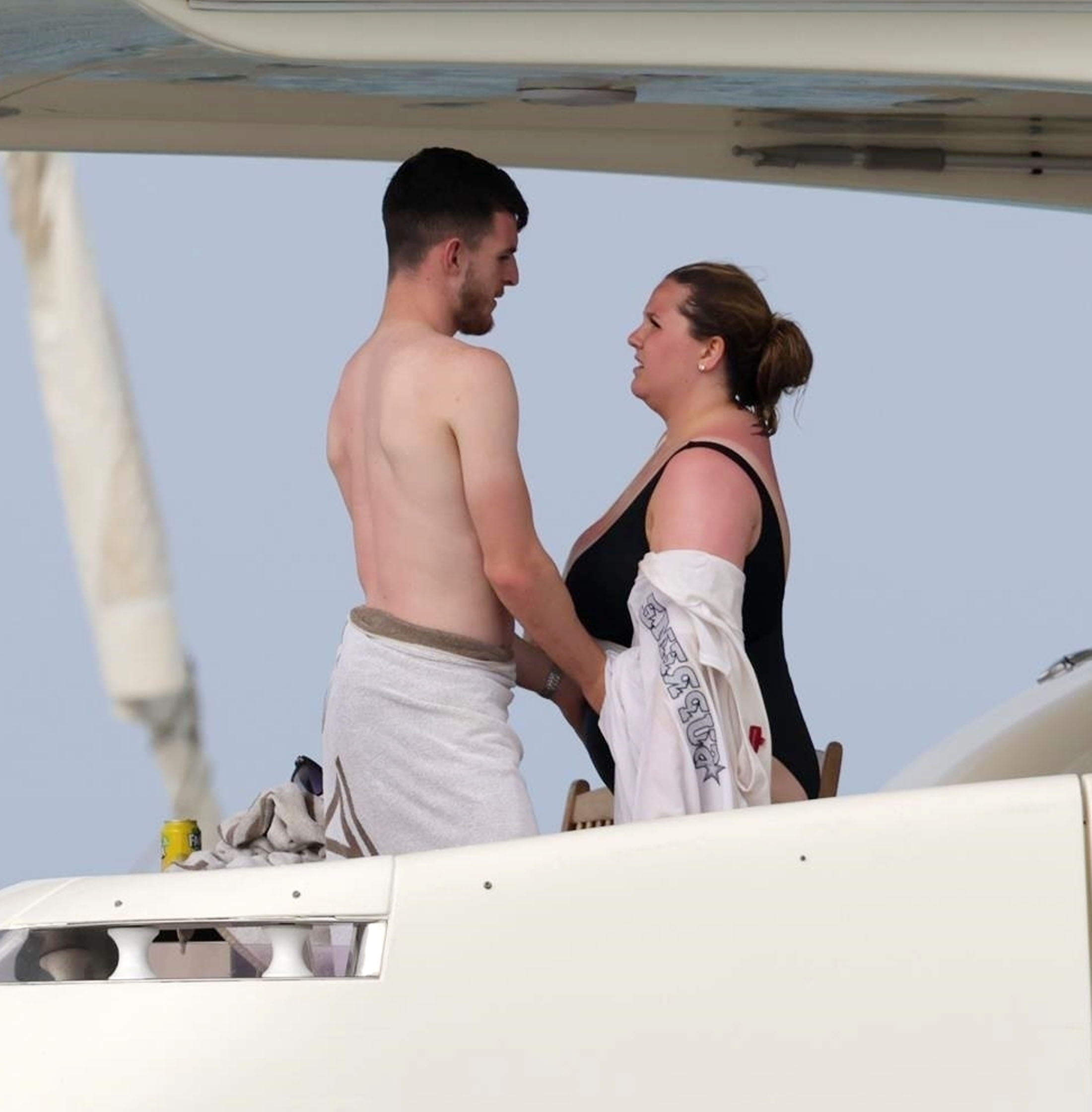 Lauren on a luxury yacht with her partner Declan Rice but trolls pounced on this photo, questioning Declan's choice