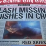 The future headline from the 2014 premiere of the Flash series, predicting Flash would vanish on April 25, 2024.