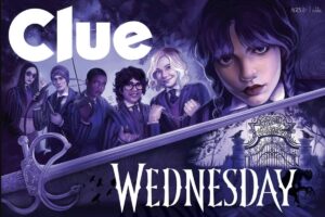 feature image of clue wednesday board game