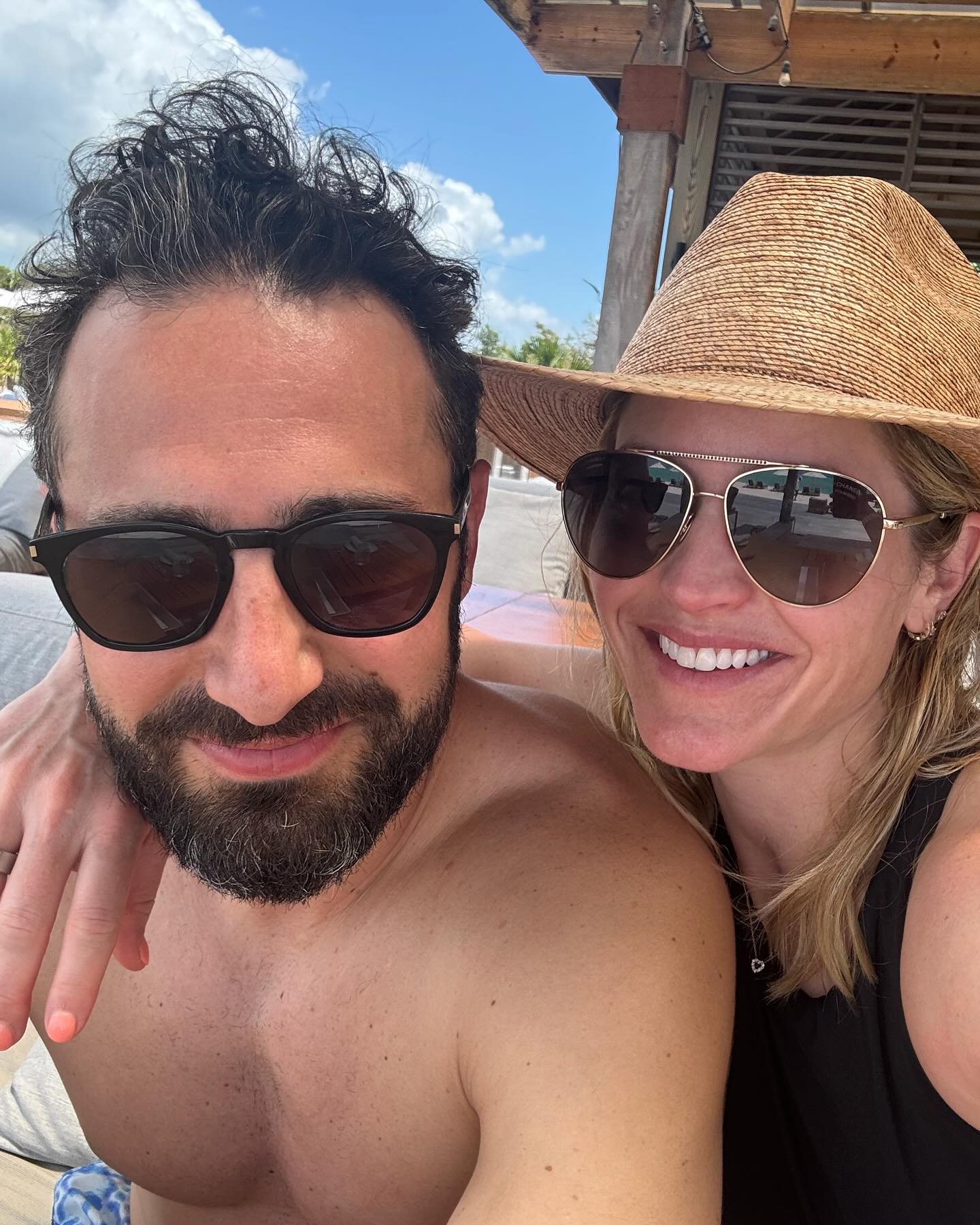 She shared a few photos from the trip with her husband Max Shifrin