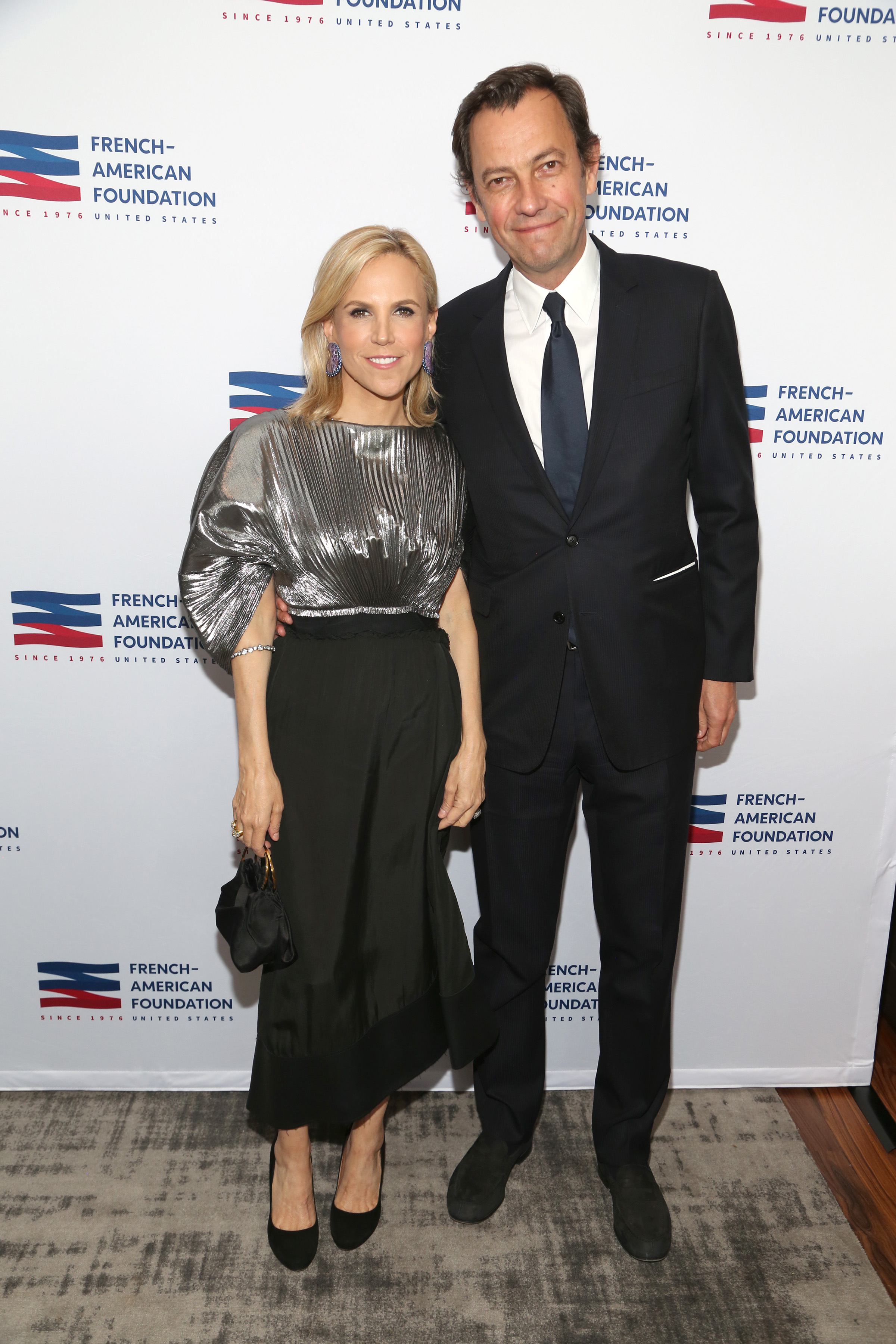 Tory Burch and Pierre-Yves Roussel attend the French-American Foundation – United States Gala 2023 at The Rainbow Room on June 5, 2023, in New York City