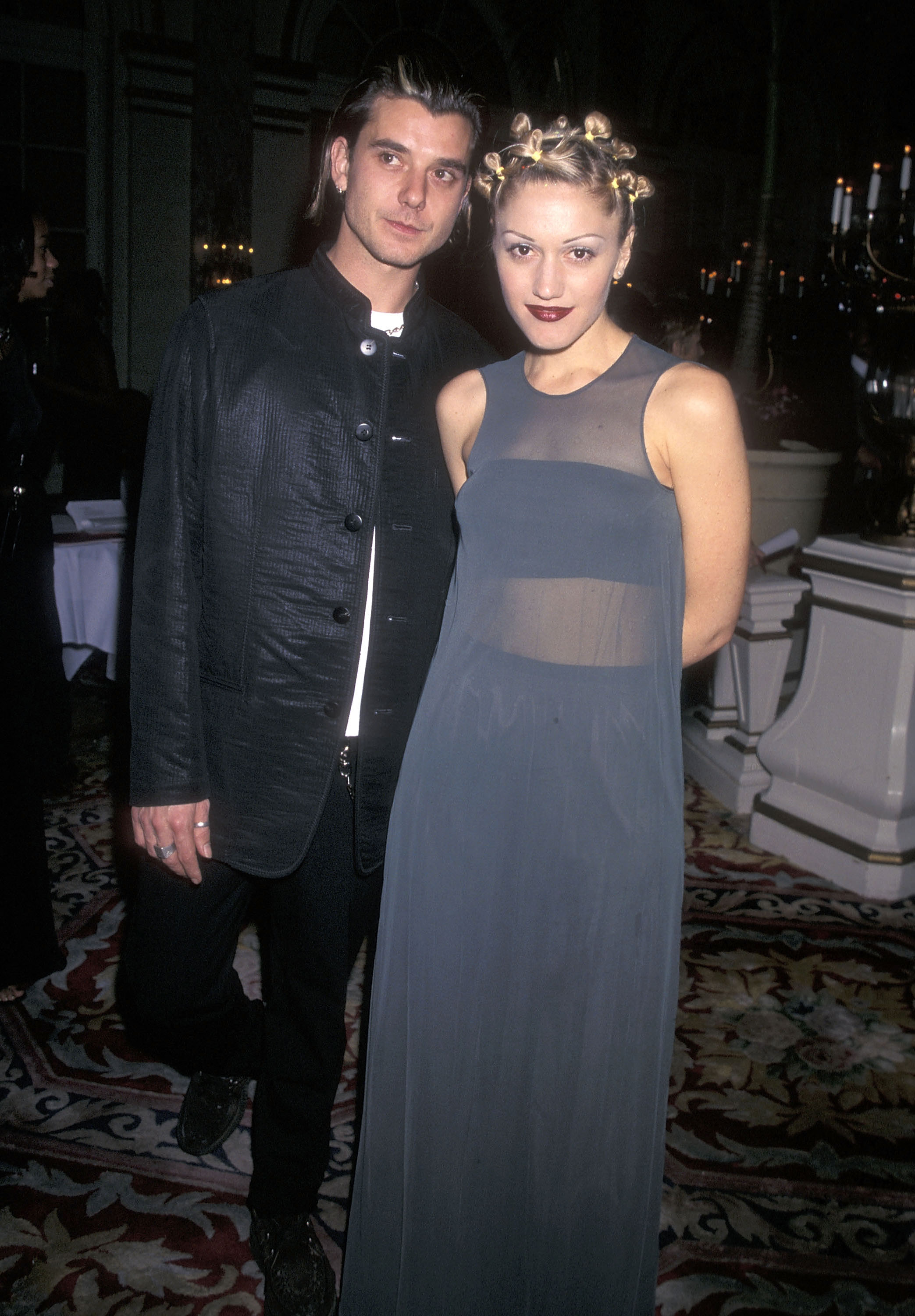 Gavin Rossdale and Gwen attend the 40th Annual Grammy Awards Pre-Party in 1998