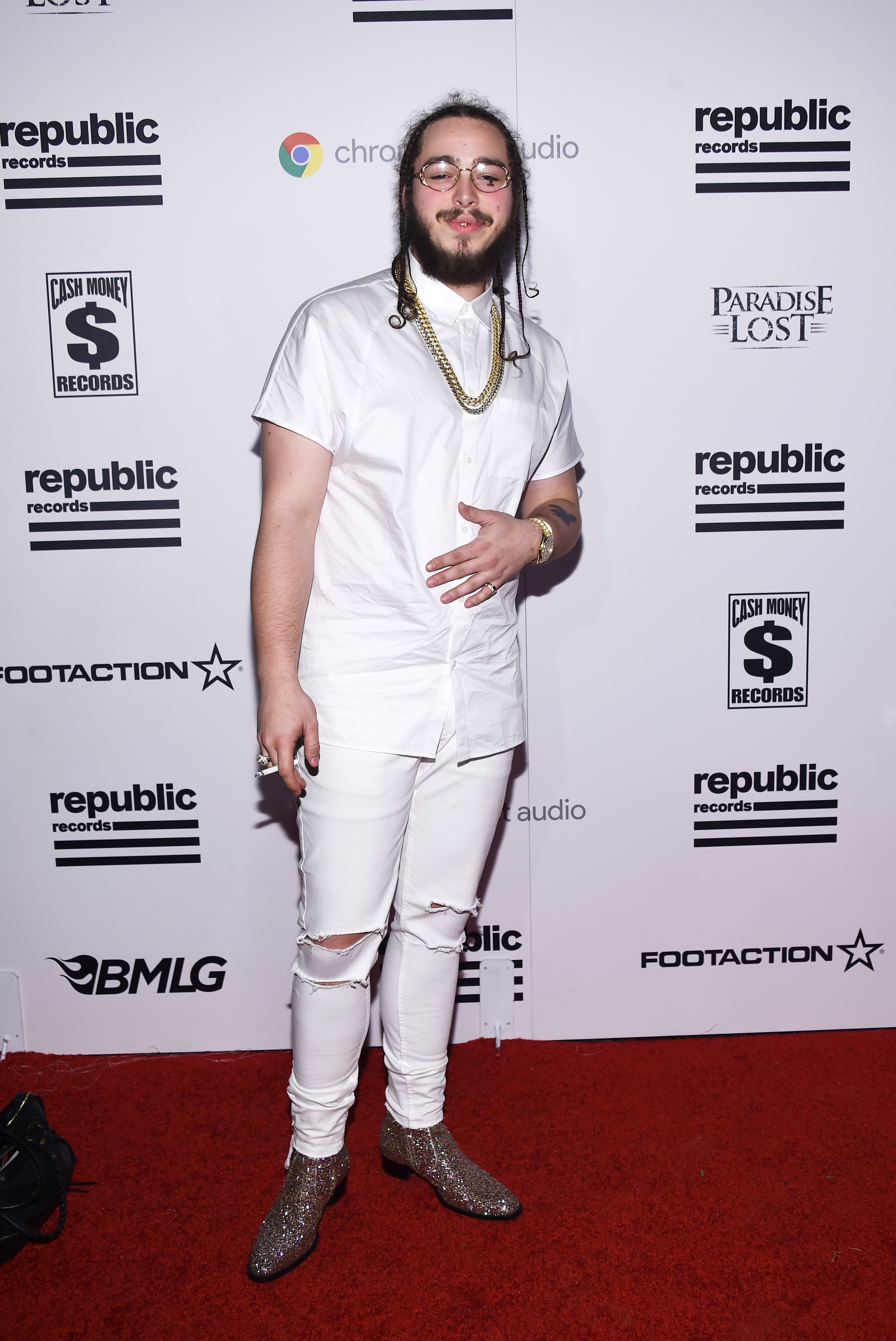 Post Malone debuted on the music scene in 2016 with a stocky build