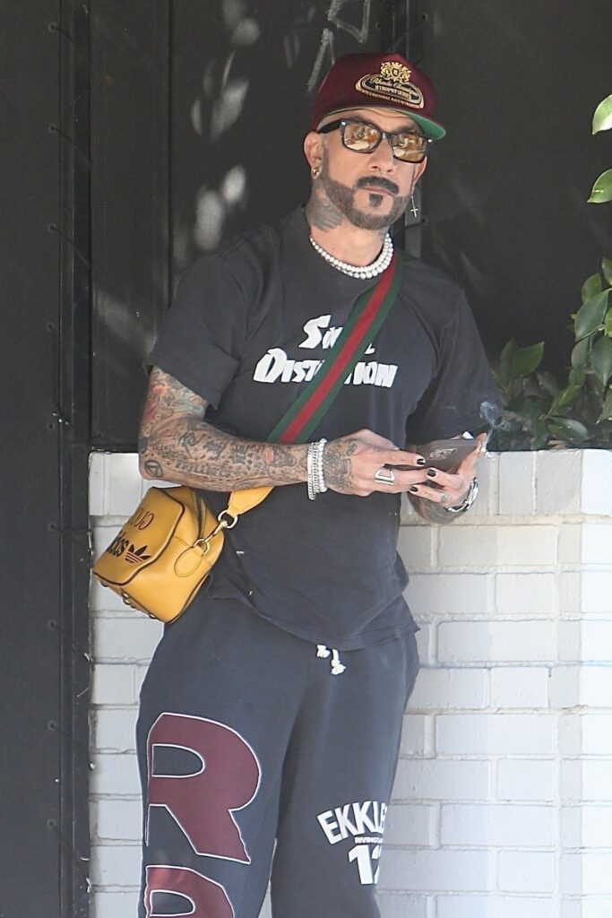 AJ McLean was spotted in Hollywood