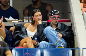 Hailey Bieber and Justin Bieber are seen at the 2023 US Open Tennis Championships