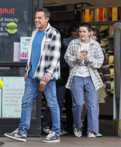 Ben Affleck was spotted with his middle child, Fin, on Friday as the two ran errands in Los Angeles